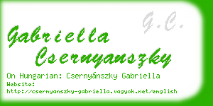 gabriella csernyanszky business card