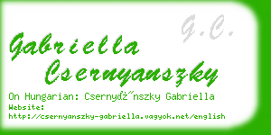 gabriella csernyanszky business card